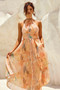 Daylight Midi Dress - Peach | Sage and Paige AUS.
