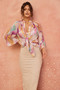 Dawn On Me Blouse - Purple Multi | Sage and Paige AUS.