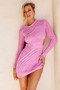 Final Countdown Knit Mini Dress - Pink | Sage and Paige AUS.