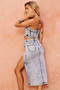 Clean Lines Denim Midi Skirt - Denim Blue | Sage and Paige AUS.