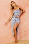 Clean Lines Denim Midi Skirt - Denim Blue | Sage and Paige AUS.