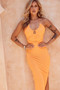 On Rotation Midi Dress - Orange | Sage and Paige AUS.
