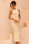 Easy Love Knit Midi Dress - Cream | Sage and Paige AUS.