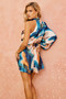 Seaside Mini Dress - Blue Multi | Sage and Paige AUS.
