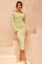All About It Midi Dress - Olive | Sage and Paige AUS.
