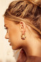 Arzel Hoop Earrings - Gold | Sage and Paige AUS.