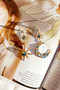 Luna Eclipse Earrings - Gold Blue | Sage and Paige AUS.