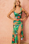 Secret Jungle Midi Dress - Green Multi | Sage and Paige AUS.