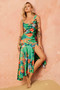 Secret Jungle Midi Dress - Green Multi | Sage and Paige AUS.