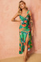 Secret Jungle Midi Dress - Green Multi | Sage and Paige AUS.