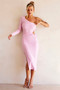 Sheer Glow Midi Dress - Pink | Sage and Paige AUS.