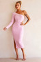 Sheer Glow Midi Dress - Pink | Sage and Paige AUS.