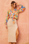 Hot Shot Blouse - Orange Multi | Sage and Paige AUS.
