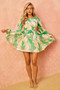Paradiso Mini Dress - Green | Sage and Paige AUS.