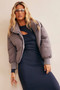 Higher Love Oversize Puff Jacket - Grey | Sage and Paige AUS.