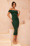 As If Knit Midi Dress - Forest Green | Sage and Paige AUS.