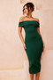 As If Knit Midi Dress - Forest Green | Sage and Paige AUS.