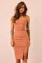 There Goes My Heart Midi Dress - Brown