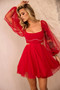 Saint Malo Mini Dress - Red | Sage and Paige AUS.