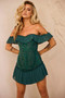 Venetian Summer Dress - Forest Green | Sage and Paige AUS.