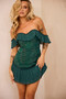 Venetian Summer Dress - Forest Green | Sage and Paige AUS.