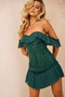 Venetian Summer Dress - Forest Green | Sage and Paige AUS.