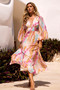 All Cloud Burst Midi Dress - Pink Multi | Sage and Paige AUS.