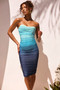 Mila Midi Dress - Blue | Sage and Paige AUS.