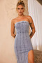 Marty Denim Midi Dress - Washed Blue | Sage and Paige AUS.