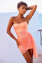 Art Of Love Mini Dress - Neon Orange | Sage and Paige AUS.