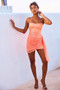 Art Of Love Mini Dress - Neon Orange | Sage and Paige AUS.