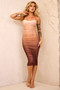 Mila Midi Dress - Brown | Sage and Paige AUS.