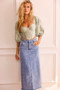 Back As You Are Denim Skirt - Washed Blue | Sage and Paige AUS.