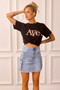 Treat Time Cargo Mini Skirt - Washed Blue | Sage and Paige AUS.