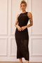 Butterfly Effect Knit Midi Dress - Black | Sage and Paige AUS.