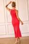 Butterfly Effect Knit Midi Dress - Red | Sage and Paige AUS.