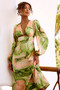 Young And In Love Midi Dress - Green Multi | Sage and Paige AUS.