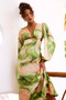 Young And In Love Midi Dress - Green Multi | Sage and Paige AUS.