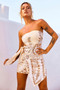 Easy Shine Mini Dress - White Gold | Sage and Paige AUS.