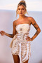 Easy Shine Mini Dress - White Gold | Sage and Paige AUS.