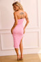Anya Lace Midi Dress - Pink | Sage and Paige AUS.