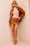 Sadie Vegan Jacket - Tan | Sage and Paige AUS.
