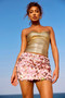Main Character Mini Skirt - Pink Gold | Sage and Paige AUS.