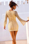 Changing The Rules Mini Dress - Gold | Sage and Paige AUS.