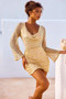 Changing The Rules Mini Dress - Gold | Sage and Paige AUS.