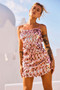 Sparks Fly Mini Dress - Pink Gold | Sage and Paige AUS.