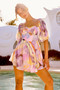 Look My Way Mini Dress - Purple Multi | Sage and Paige AUS.