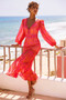 Shea Maxi Dress - Red | Sage and Paige AUS.