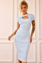 Perfect Rosey Knit Midi Dress - Blue | Sage and Paige AUS.
