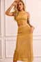 Miranda Knit Midi Skirt - Mustard | Sage and Paige AUS.